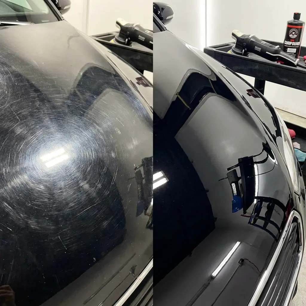 Professional car paint correction at Manek Signature