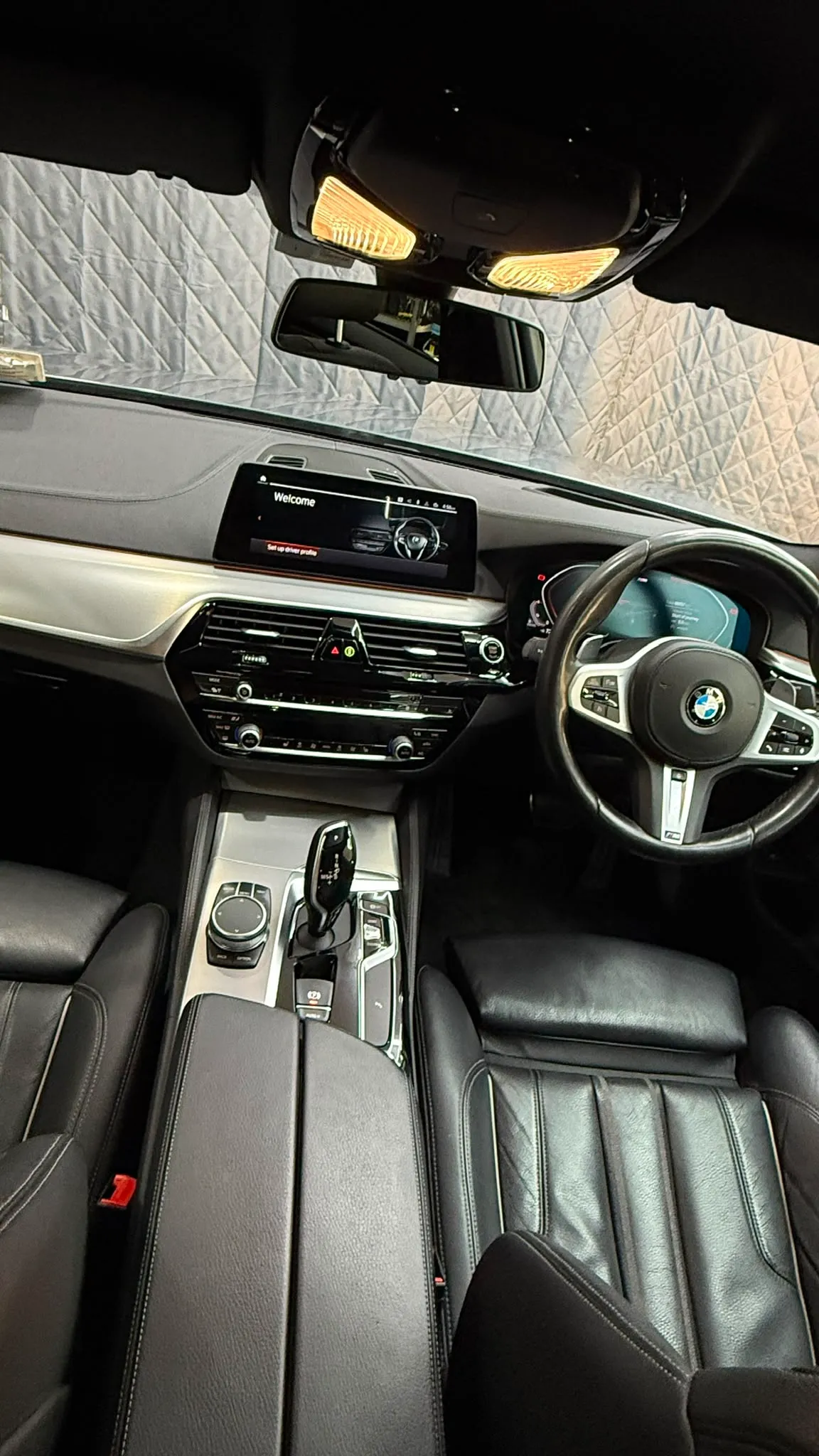 Professional car interior deep cleaning and odour removal